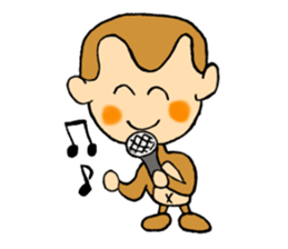 It is a sticker of monkey sticker #3168462