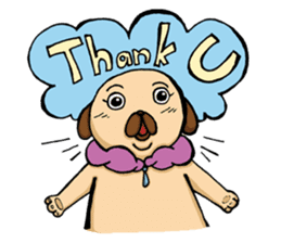 Lady Pug sticker #3168509