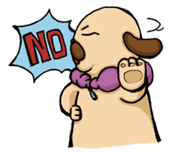 Lady Pug sticker #3168513