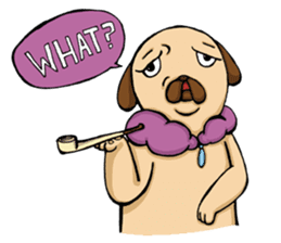Lady Pug sticker #3168515