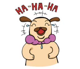 Lady Pug sticker #3168516