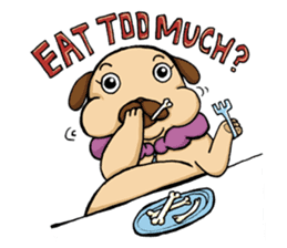 Lady Pug sticker #3168517