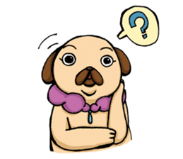 Lady Pug sticker #3168519