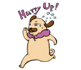 Lady Pug sticker #3168520