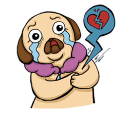 Lady Pug sticker #3168524