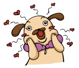 Lady Pug sticker #3168540