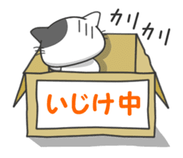 Daily life of the abandoned cat Nyari sticker #3168759