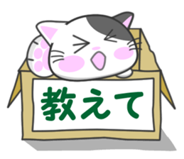 Daily life of the abandoned cat Nyari sticker #3168780