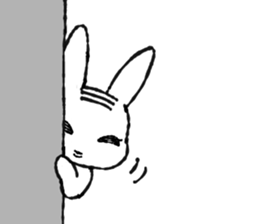 wig-rabbit sticker #3168947