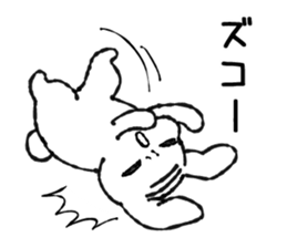 wig-rabbit sticker #3168953