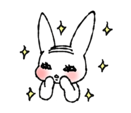 wig-rabbit sticker #3168961