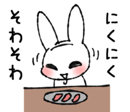 wig-rabbit sticker #3168964