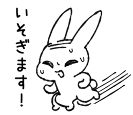 wig-rabbit sticker #3168966