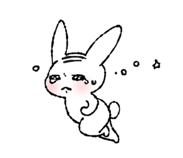 wig-rabbit sticker #3168967