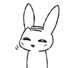 wig-rabbit sticker #3168969