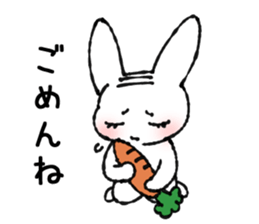 wig-rabbit sticker #3168973