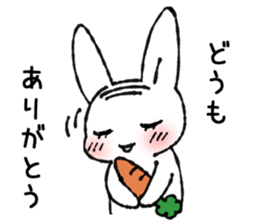 wig-rabbit sticker #3168974