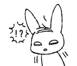 wig-rabbit sticker #3168982