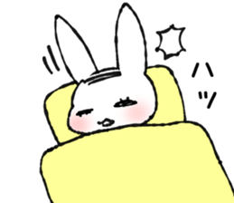 wig-rabbit sticker #3168986
