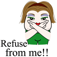 Drag Queen's HARAGEI English ver. sticker #3169366