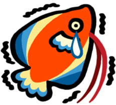 Funny gourami sticker #3169445