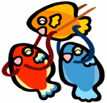 Funny gourami sticker #3169465