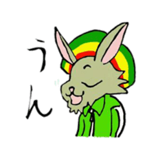 Reggae rabbit sticker #3169707
