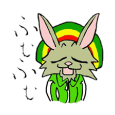 Reggae rabbit sticker #3169709