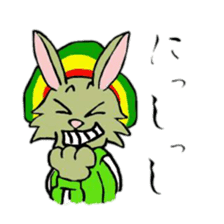 Reggae rabbit sticker #3169712