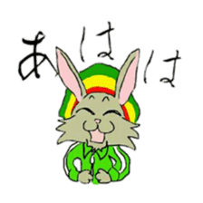 Reggae rabbit sticker #3169713