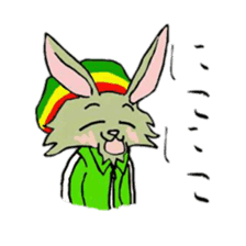 Reggae rabbit sticker #3169714