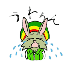 Reggae rabbit sticker #3169717