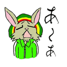 Reggae rabbit sticker #3169721