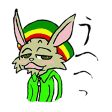 Reggae rabbit sticker #3169723
