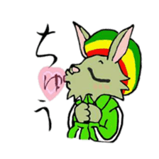 Reggae rabbit sticker #3169724