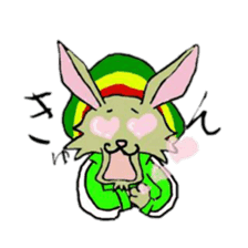 Reggae rabbit sticker #3169725