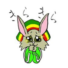 Reggae rabbit sticker #3169726