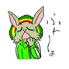 Reggae rabbit sticker #3169727