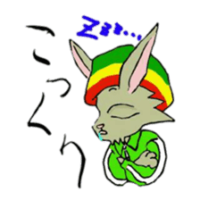 Reggae rabbit sticker #3169728