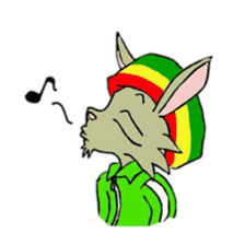 Reggae rabbit sticker #3169730
