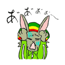 Reggae rabbit sticker #3169733