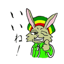 Reggae rabbit sticker #3169737