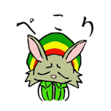 Reggae rabbit sticker #3169739