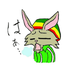 Reggae rabbit sticker #3169741
