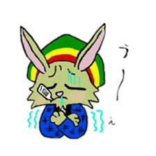 Reggae rabbit sticker #3169742