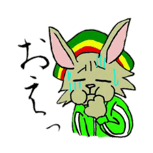 Reggae rabbit sticker #3169743