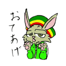 Reggae rabbit sticker #3169745