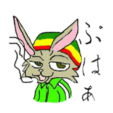 Reggae rabbit sticker #3169746