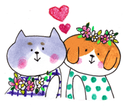 Sweet cute Dogs sticker #3171086