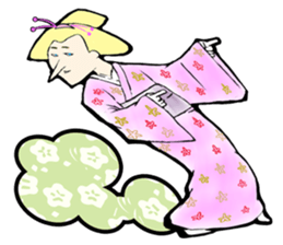 Ukiyo-e a character does not contain sticker #3171205